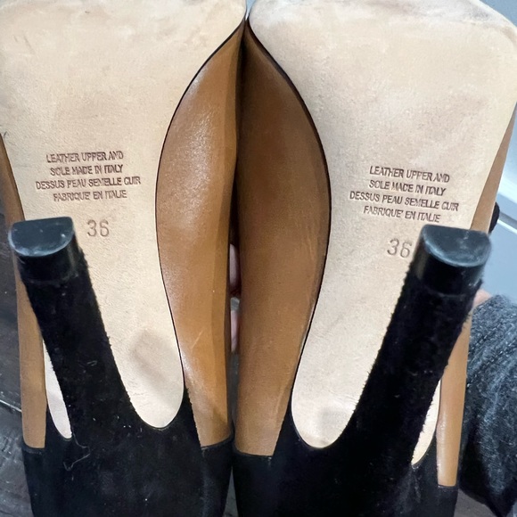 Cavalini Italy heels, black/brown leather and suede- size 6 - Picture 5 of 5